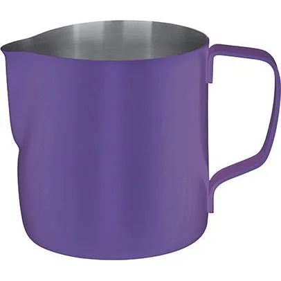 Brew Milk Frothing Jug Powder Coated Exterior 350ml Purple