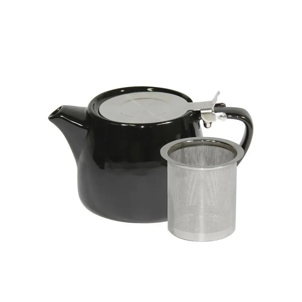 Brew-Onyx Stackable Teapot 600ml Ss Infuser/Lid