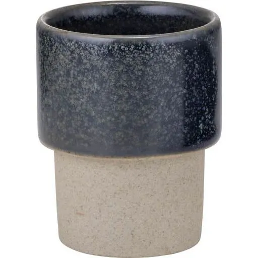 Brew Pottery-Grey Cast Espresso Tumbler Stack No Hdl 90ml