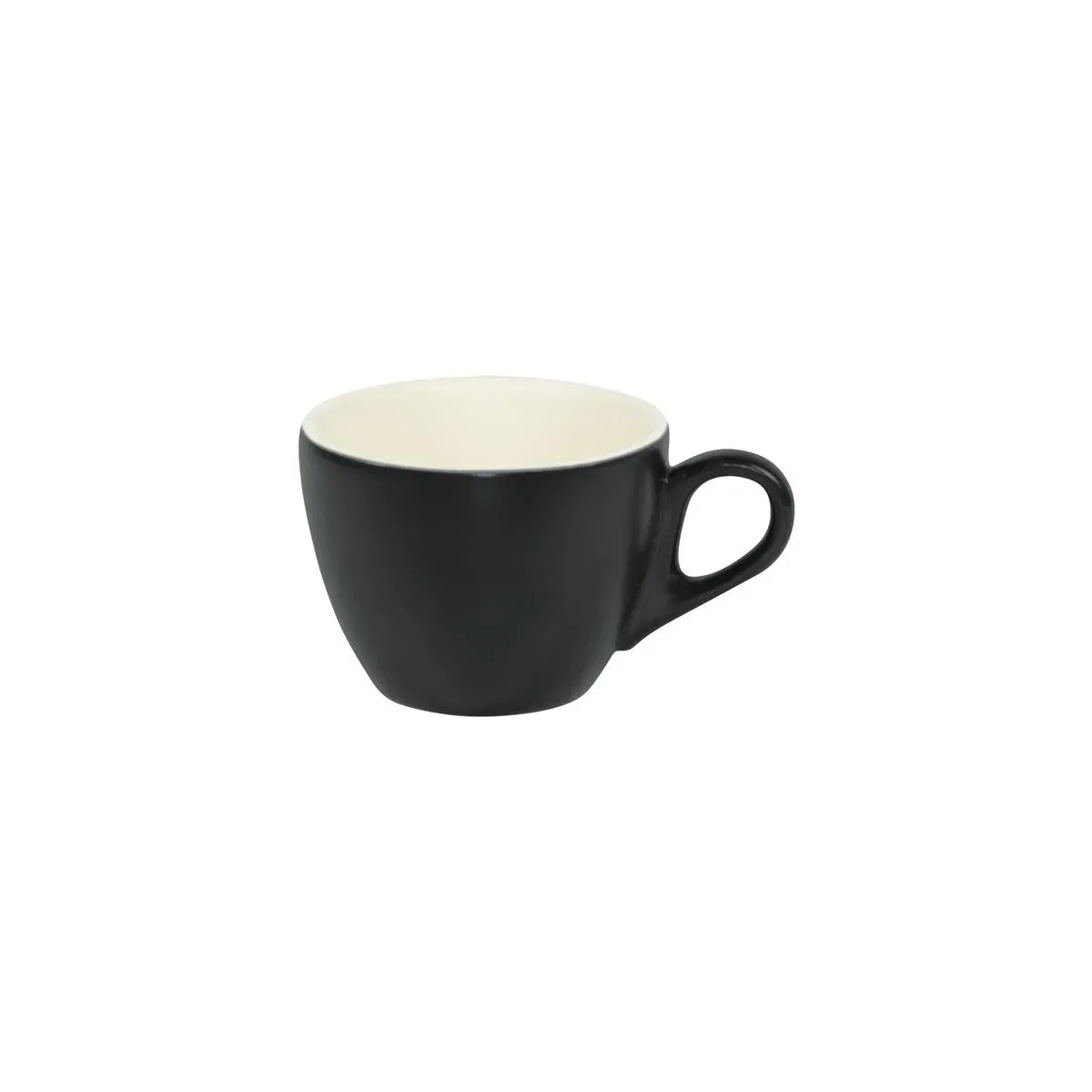 Brew-Smoke/White Matt Large Flat White  Cup 220ml