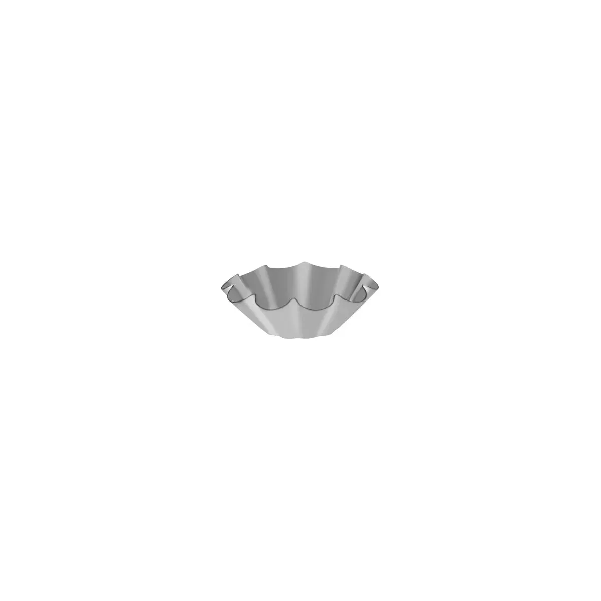 Brioche Mould 10 Ribs Fixed Base — 90x32mm