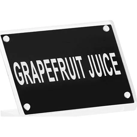 Buffet Sign- Acrylic W/S/S Magnet Plate "grapefruit Jui