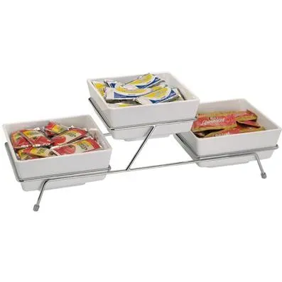 Buffet Stand 3 Compartment Chrome Plated Suits 83916 & 83917