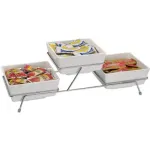 Buffet Stand 3 Compartment Chrome Plated Suits 83916 & 83917