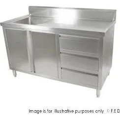 SC-6-1500L-H Cabinet with Left Sink