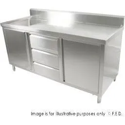 SC-6-1800L-H Cabinet with Left Sink