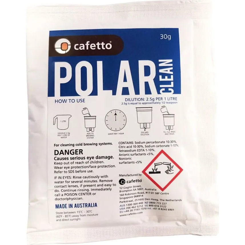 Cafetto Polar Clean Cold Brew System Cleaner Sachet
