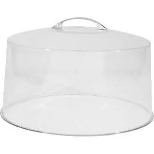 Cake Cover SAN Chrome Handle — 300mm
