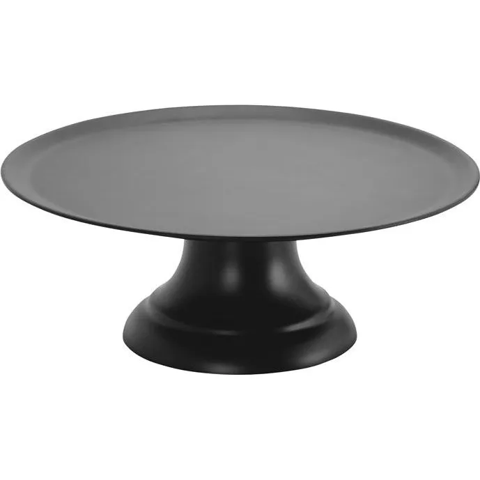 Cake Plate With Stand Polycarbonate Black โ 320x120mm