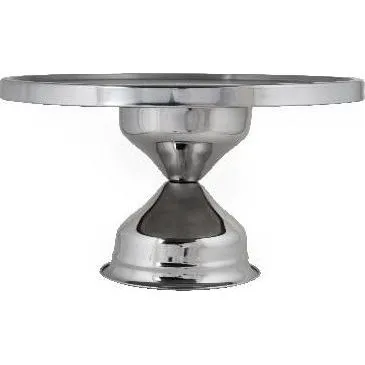 Cake Stand Stainless Steel Tall — 300x175mm