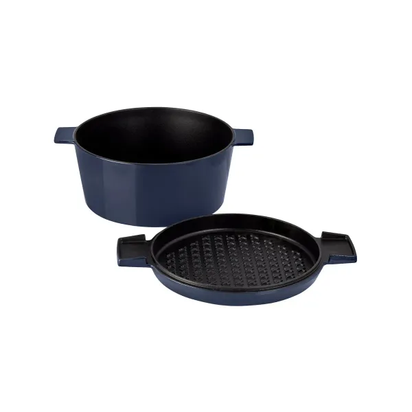 Cast Iron French Oven Mid Blue 280mm