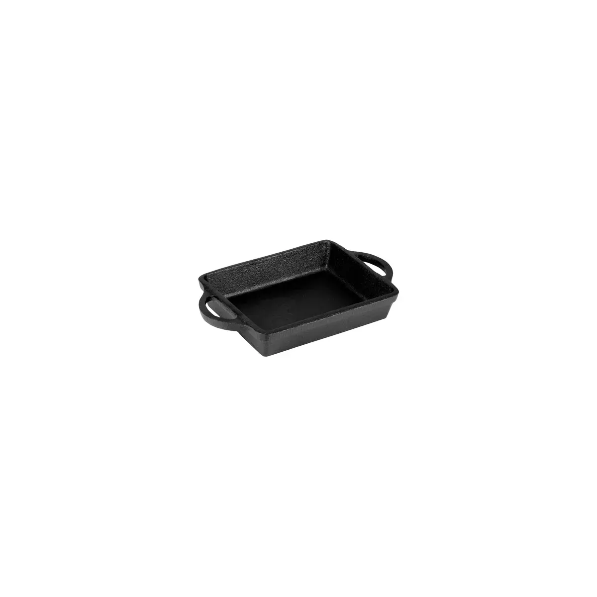 Cast Iron Mini Rectangular Skillet with Handles 150x120x30mm