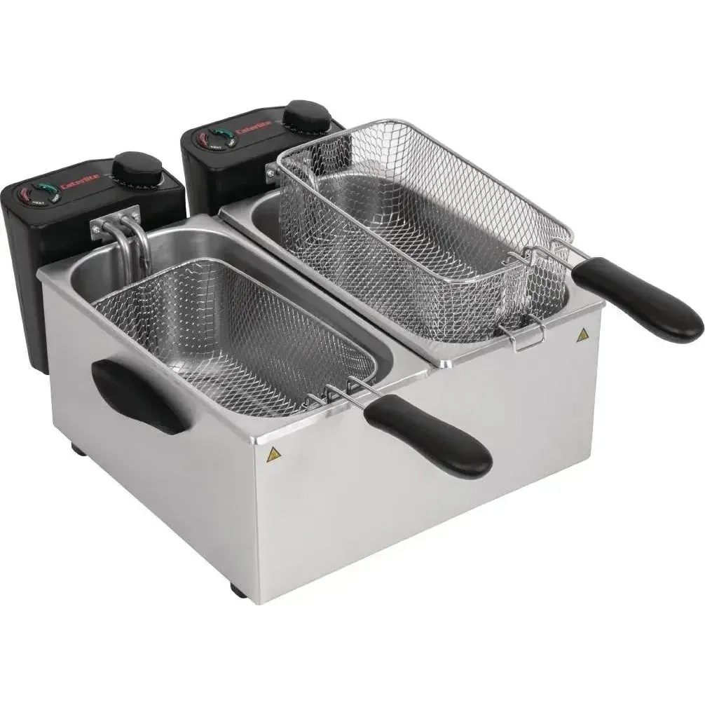 Caterlite Light Duty Fryer - 2x3.5Ltr - 2x2.2kW