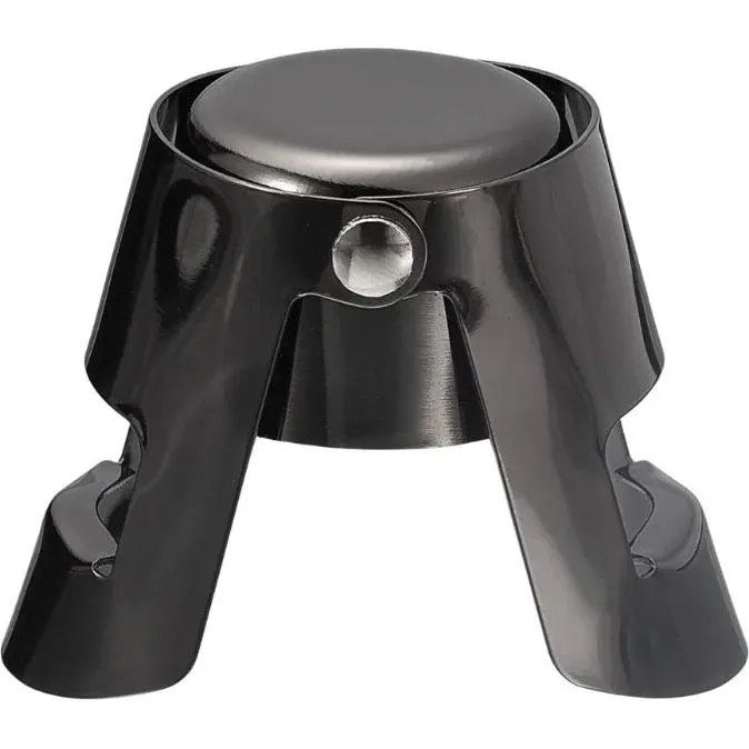 Champagne Stopper — Black Plated