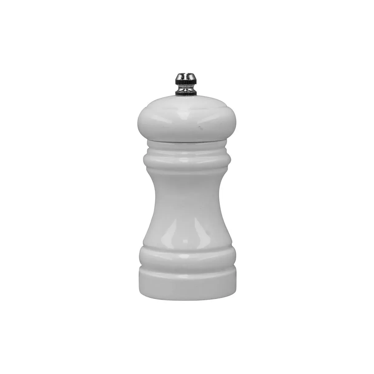 Chef Inox Cafe Mill Salt/Pepper Wd Ceramic Gear 115mm White