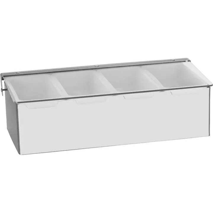 Condiment Dispenser/Garnish Caddy 4-Compartment
