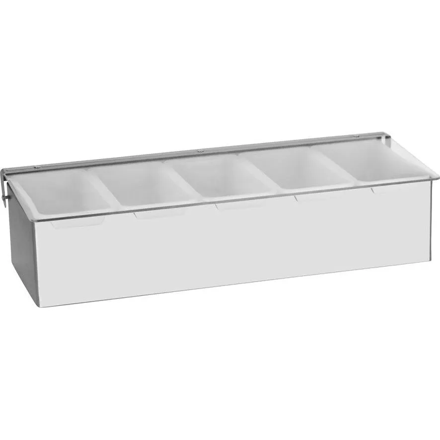 Condiment Dispenser/Garnish Caddy 5-Compartment