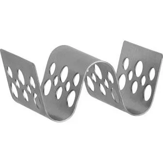Chef Inox Coney Is 1-2 Taco Holder W/Pattern S/S 85x59x36mm