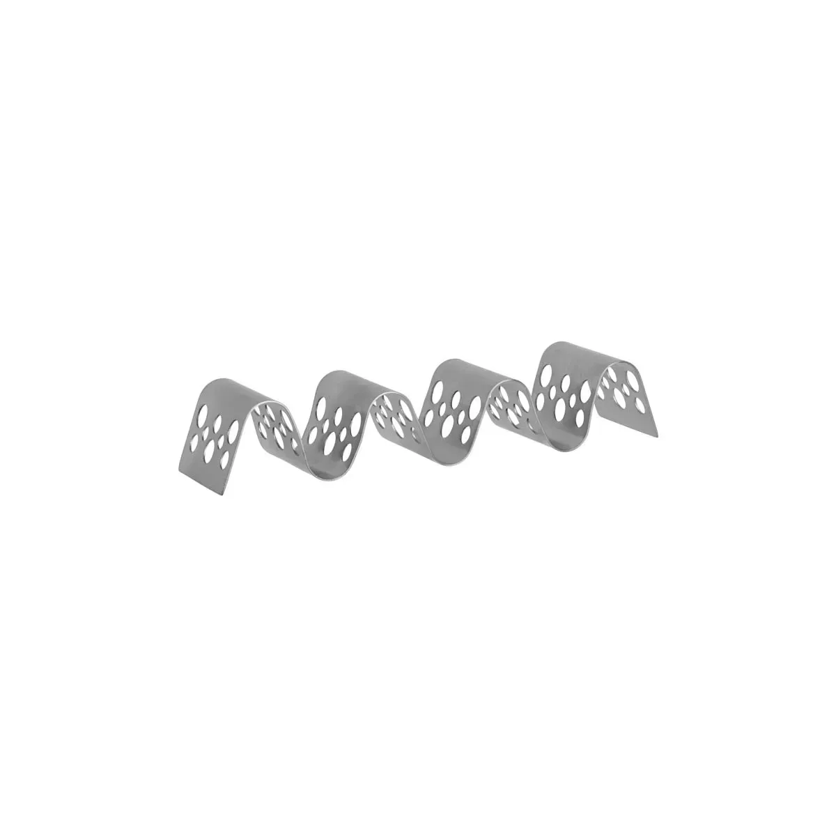 Chef Inox Coney Is 3-4 Taco Holder W/Pattern S/S 220x55x35mm