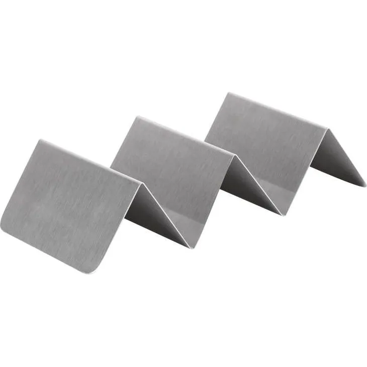 Chef Inox Coney Is 3-Comp S/S Taco Holder/Stand 240x60x40mm