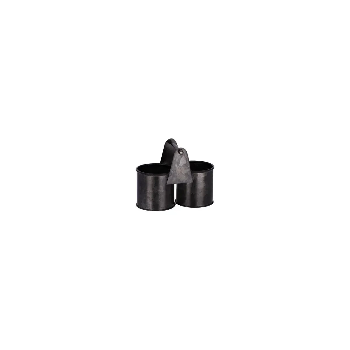 Chef Inox Coney Is Galv Black Dual Pot Caddy 140x70x70mm