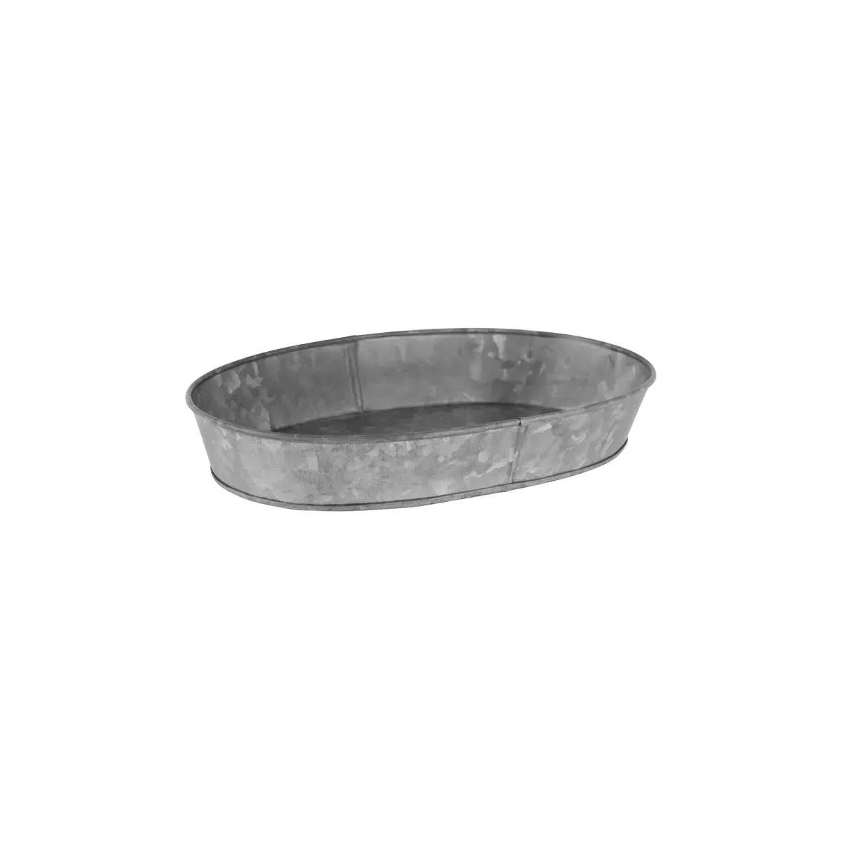 Chef Inox Coney Is Galvanised Oval Tray 240x160x45mm