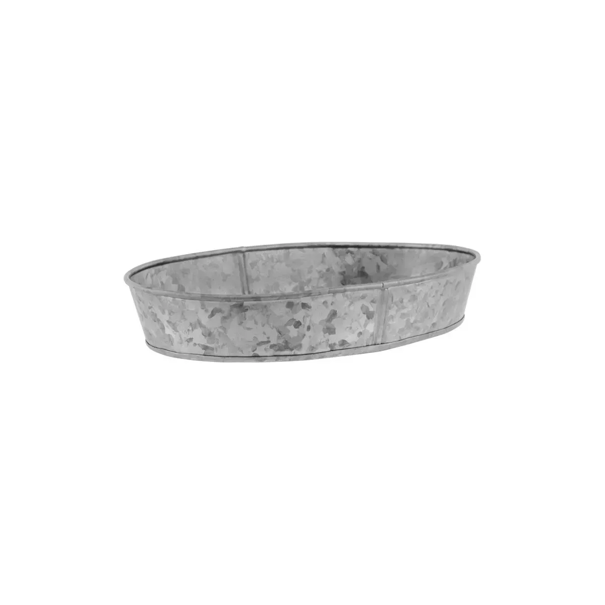 Chef Inox Coney Is Galvanised Oval Tray 270x190x45mm