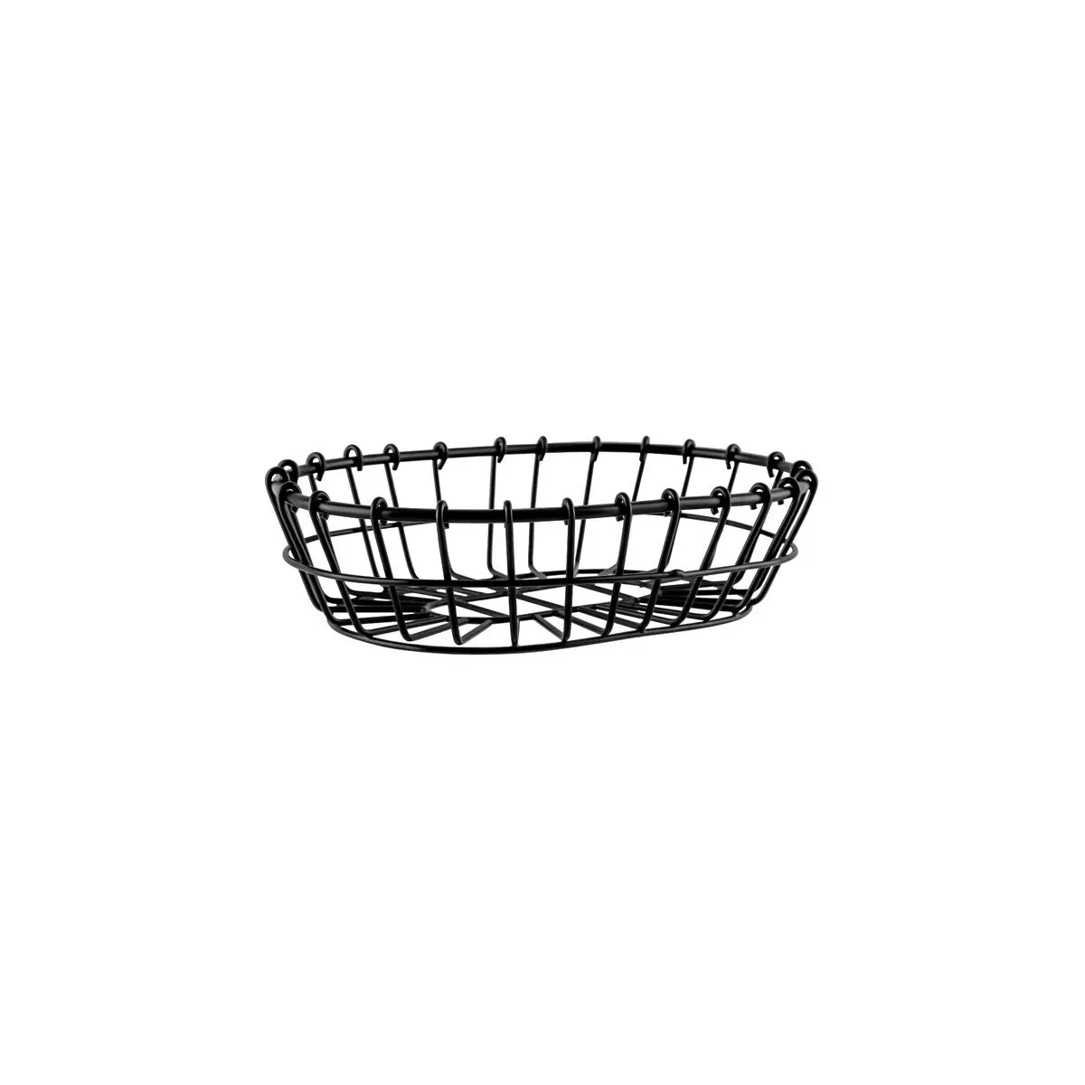 Chef Inox Coney Is Oval Wire Basket 230x155x60mm Patina Blk