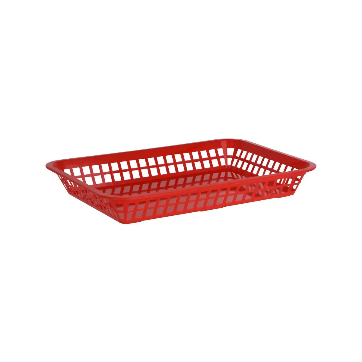 Chef Inox Coney Is Plastic Rect Basket 300x215x42mm Red
