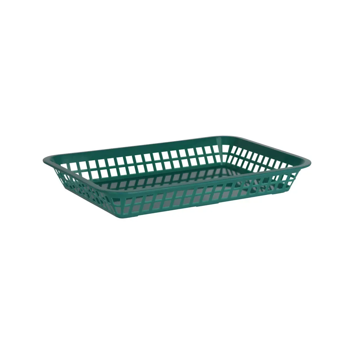 Chef Inox Coney Is Plastic Rect Basket 300x215x42mm F. Green