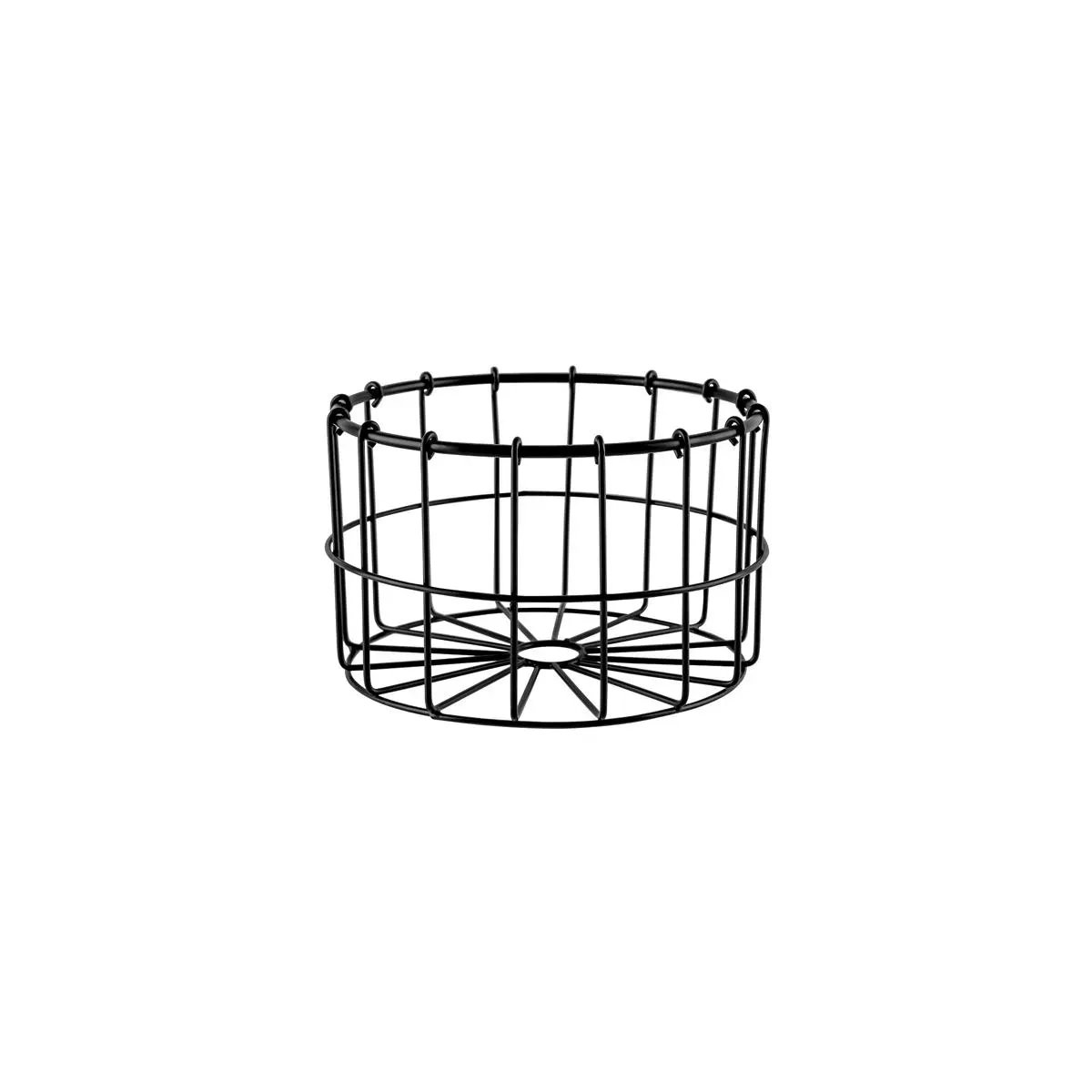 Chef Inox Coney Is Round Wire Basket 180x115mm Patina Blk
