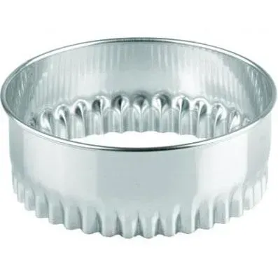 Cutter Round Crinkled Stainless Steel — 38mm