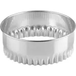 Cutter Round Crinkled Stainless Steel — 63mm