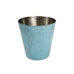 Chef Inox Miniature Patina Blue Pot S/S Interior 65x65mm