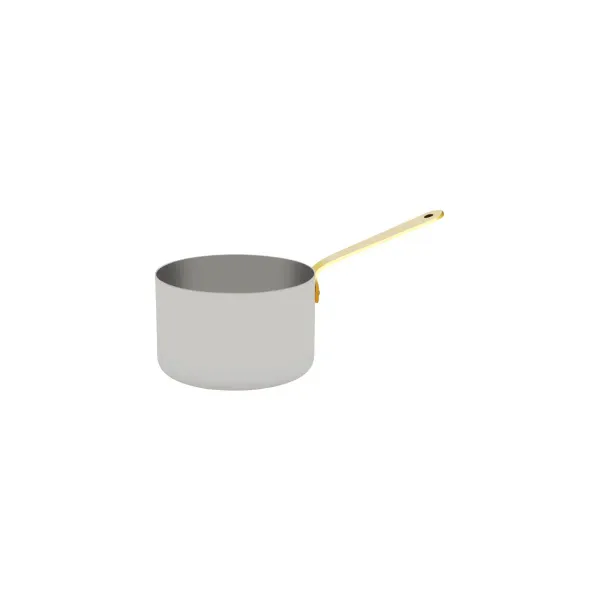 Chef Inox Miniature Saucepan W/Brass Hdl 120x75mm18/10