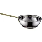 Chef Inox Miniature Wok Non Stick W/Brass Hdl 110x50mm18/10