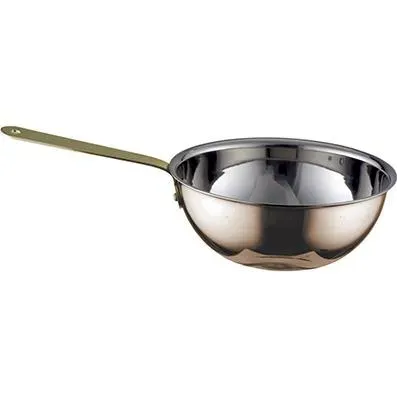Chef Inox Miniature Wok Nonstick Copper W/Brass Hdl 110x40mm