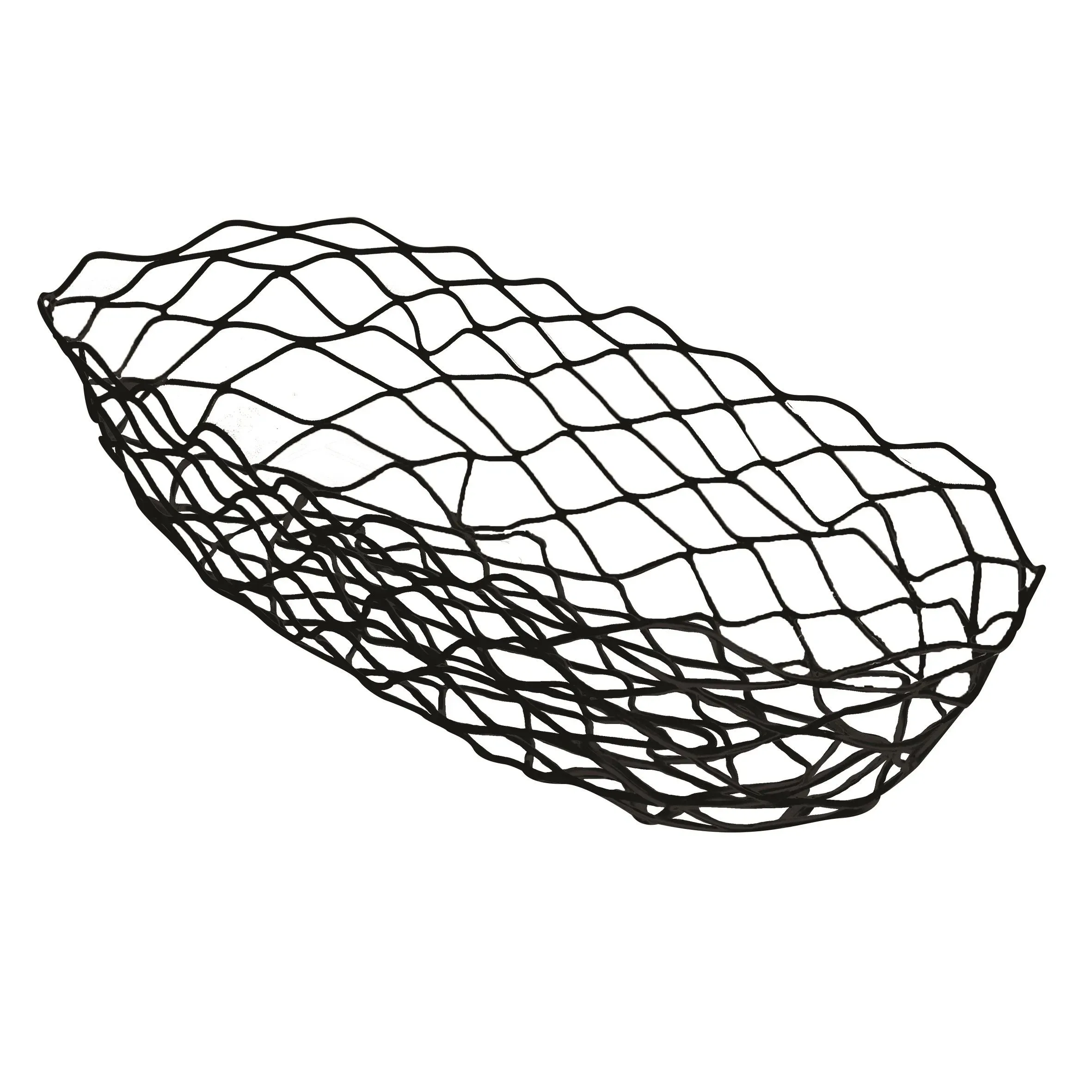 Chef Inox Oval Serving Basket Wire 380x160x80mm Black