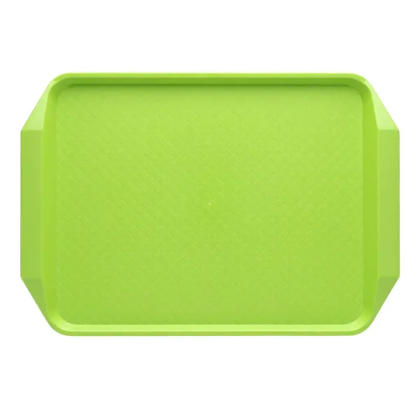 Chef Inox Rect Fast Food Tray Pp 425x300x35mm Green