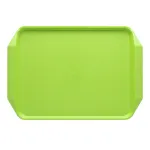 Chef Inox Rect Fast Food Tray Pp 425x300x35mm Green