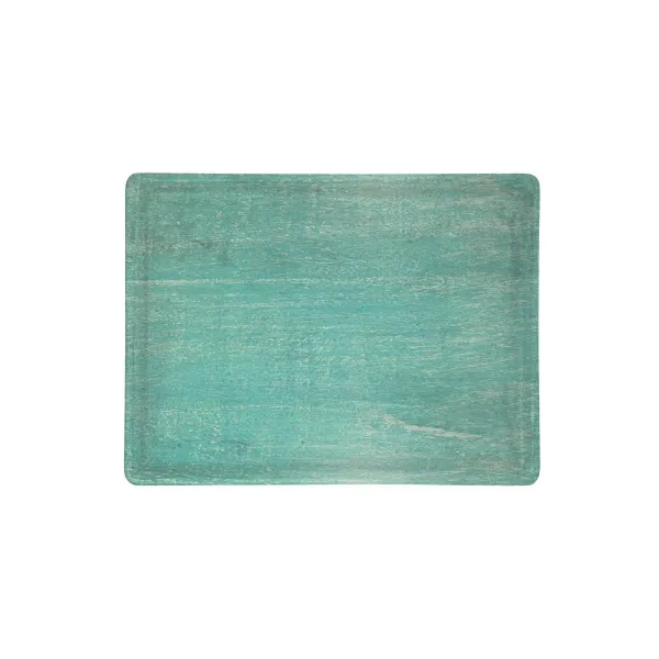 Chef Inox Rect Serving Board  Mangowood 360x180x15mm Aqua