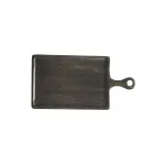 Chef Inox Rect Serving Board W/Hdl Mangowd 260x180x15mm Drk