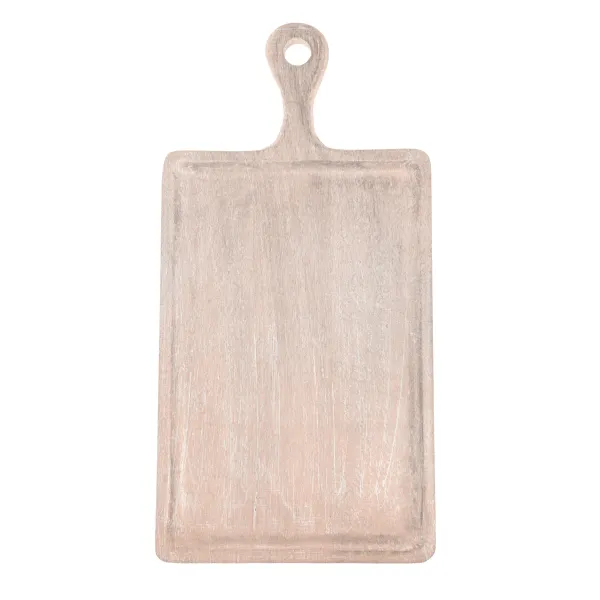 Chef Inox Rect Serving Board W/Hdl Mangowd 260x360x180mm Cor