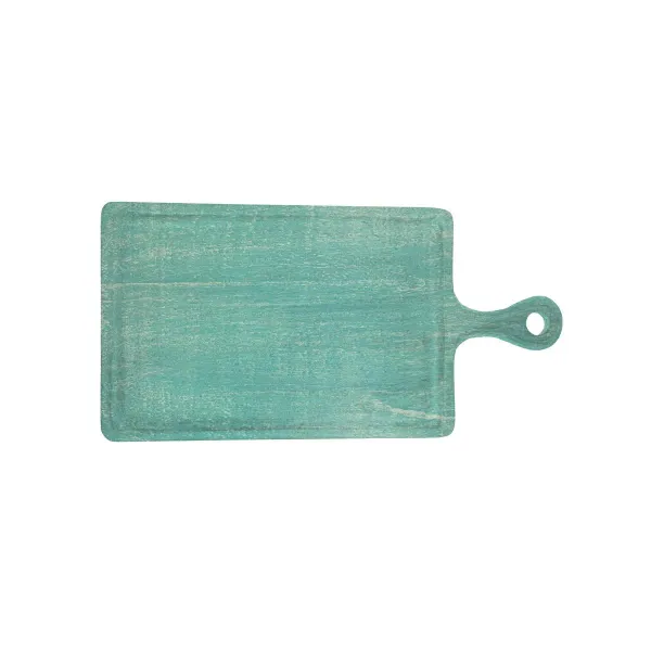 Chef Inox Rect Serving Board W/Hdl Mangowd 260x360x180mm Aqu