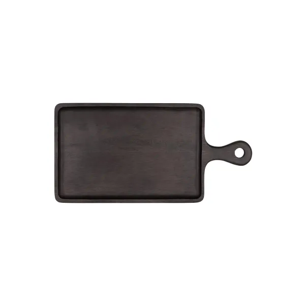 Chef Inox Rect Serving Board W/Hdl Mangowd 300x200x15mm Drk