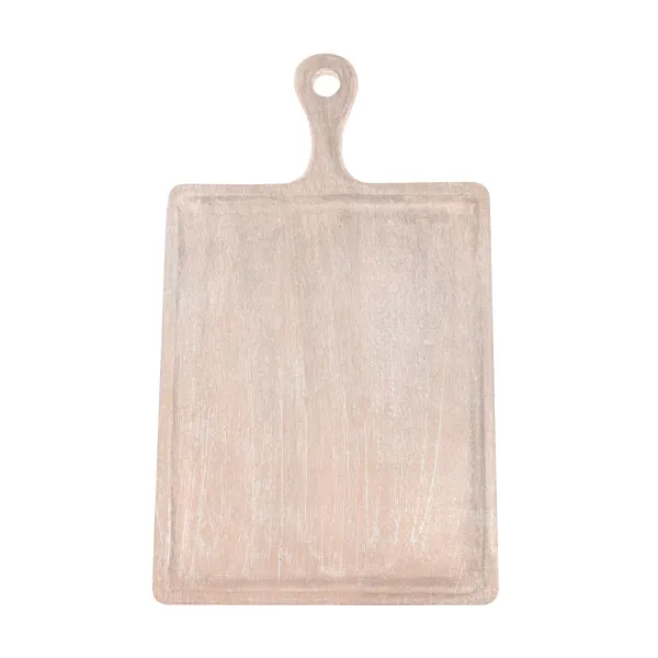 Chef Inox Rect Serving Board W/Hdl Mangowd 300x400x200mm Cor