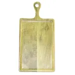 Chef Inox Rect Serving Board W/Hdl Mangowd 400x200mm Lime