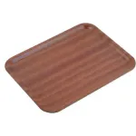 Chef Inox Rect Tray Wood 600x450mm Mahogany