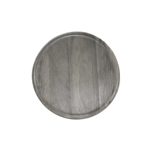 Chef Inox Rnd Serving Board Mangowood 300x15mm Grey