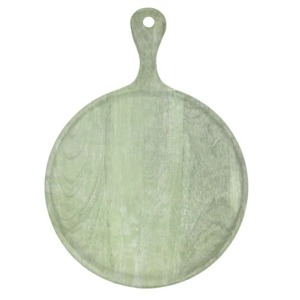 Chef Inox Rnd Serving Board W/Hdl Mangowd 300x400x15mm Green